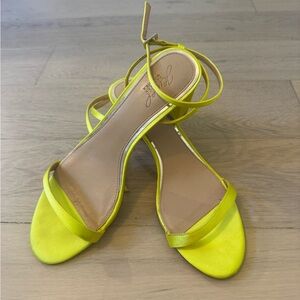 Jewel Badgley Mischka Yellow Women's Sandals
